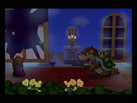 une photo d'Ã©cran de Paper Mario sur Nintendo 64